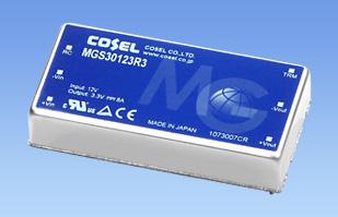 COSEL-MGS302412 直流-直流转换器和开关式调节器模块 Module DC-DC 24VIN 1-OUT 12V 2.5A 30W 6-Pin