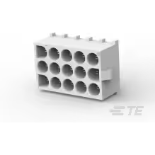 TE Connectivity-350714-4 Steckverbinderleisten und Leiterplattenbuchsen Conn Wire to Board HDR 15Power POS 6.35mm Solder ST Thru-Hole Carton