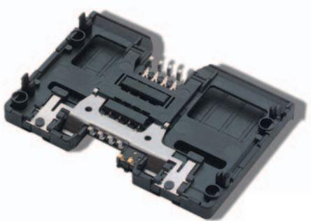 C&K-CCM02-2508 LFT T30 Tarjeta de memoria del conector Conn Smart Card SKT 8 POS 2.54mm Solder ST SMD 1A Tray