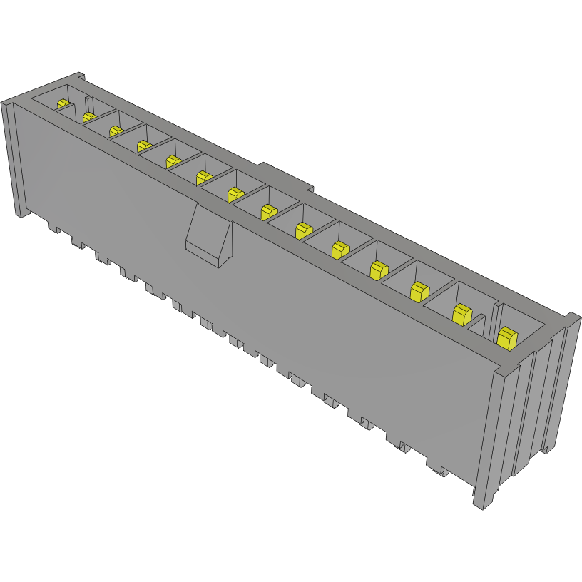 Samtec-IPL1-114-01-L-S-K Cabezales del conector y receptáculos PCB Conn Wire to Board HDR 14 POS 2.54mm Solder ST Top Entry Thru-Hole Mini Mate® Tube