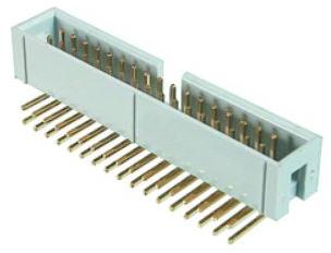 Assmann WSW components, Inc-AWHW 16A-0202-T Steckverbinderleisten und Leiterplattenbuchsen Conn Shrouded Header (4 Sides) HDR 16 POS 2.54mm Solder RA Side Entry Thru-Hole Tray