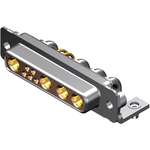 Conn Combo D-Sub F 4Power/5Signal POS 1.4mm/6.71mm Solder RA Thru-Hole 9 Terminal 1 Port FCT Products Carton