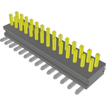 Conn Unshrouded Header HDR 28 POS 1mm Solder ST Top Entry SMD Tube