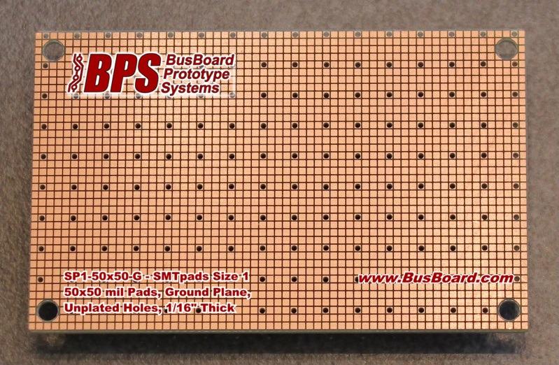 BusBoard Prototype Systems-SP1-50X50-G null FR4 General Purpose PCB Board