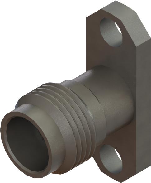 Amphenol SV Microwave-SF1621-60017 RF-Steckverbinder Conn 2.4mm 0Hz to 50GHz 50Ohm Solder ST Flange Mount F Gold Over Nickel Tray