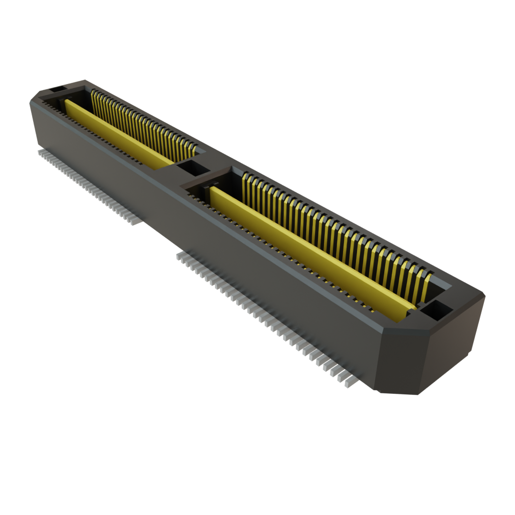 Samtec-QSH-060-01-F-D-A Connector Headers and PCB Receptacles Conn Micro High Speed Socket Strip SKT 120 POS 0.5mm Solder ST Top Entry SMD Q Strip® Tray