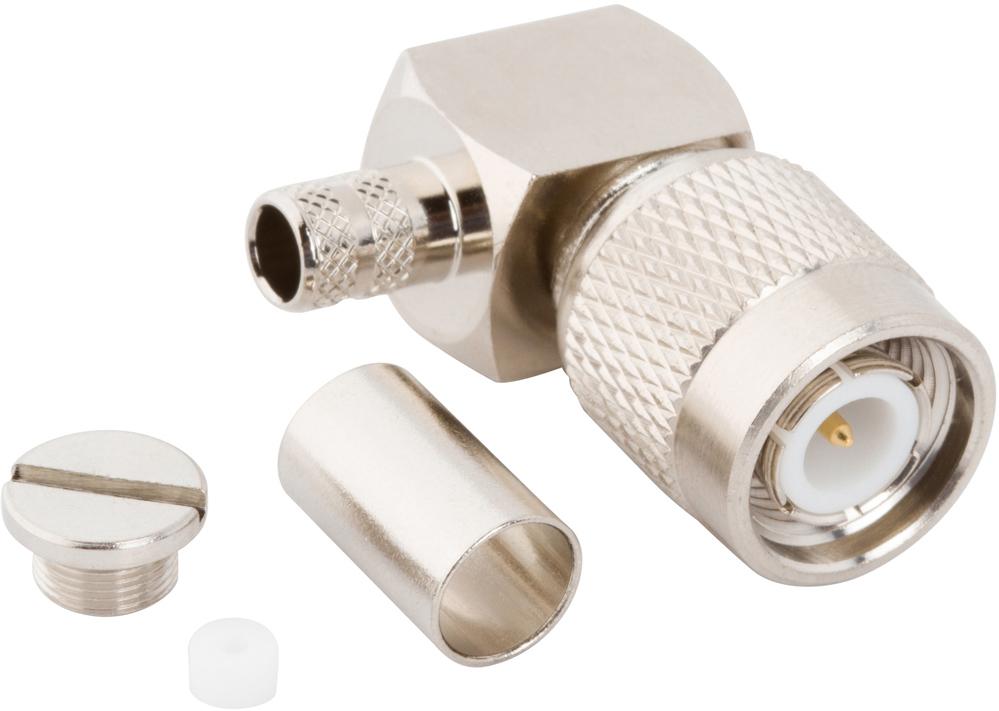 Amphenol RF-031-6826 Conector RF Conn TNC 0Hz to 6GHz 50Ohm Crimp RA Cable Mount PL Gold Bag