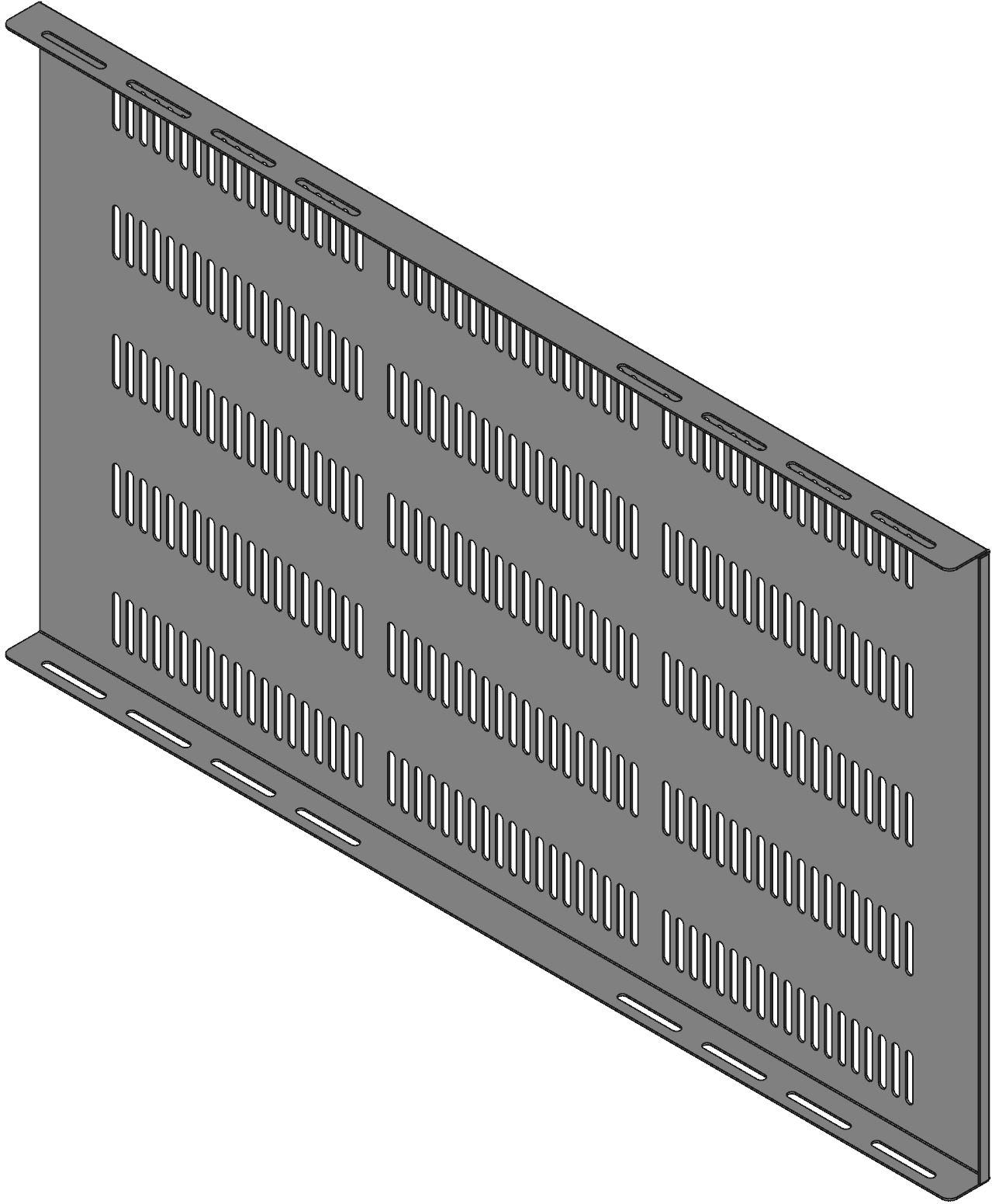 Hammond Manufacturing-RZVS1931BK1 null Fixed Shelf Rail, Steel, 17.75In Length, 30.84In Depth, 1.31In Height