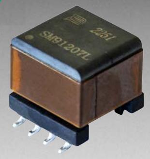 Bourns-SM91207L-E Transformator Power Transformer 0.733:1 2.5kVAC 8 Terminal Gull Wing SMD