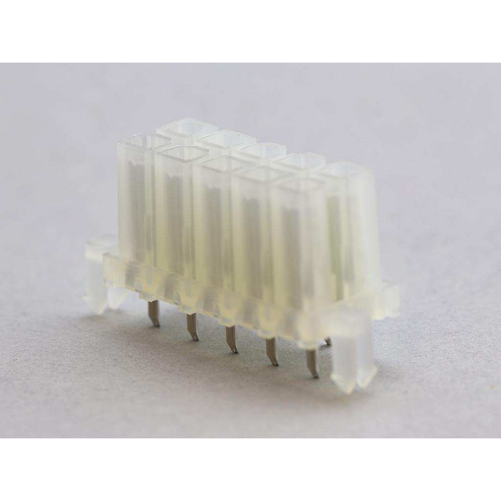 Molex-0015247104 连接器插头及 PCB 插座 Conn Board to Board RCP 10Power POS 4.2mm Solder ST Top Entry Thru-Hole Mini-Fit BMI Tray