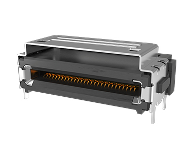 Amphenol Communications Solutions-G64R31312HR Steckverbinder, Kartenrand High Speed Input Output, Extremeport Z-Link, PAM4, 56G, 112G, SMT, Right Angle, 1C, 56 Pin, PCIe, GenZ, NVMe, High Speed, cable, dual, card