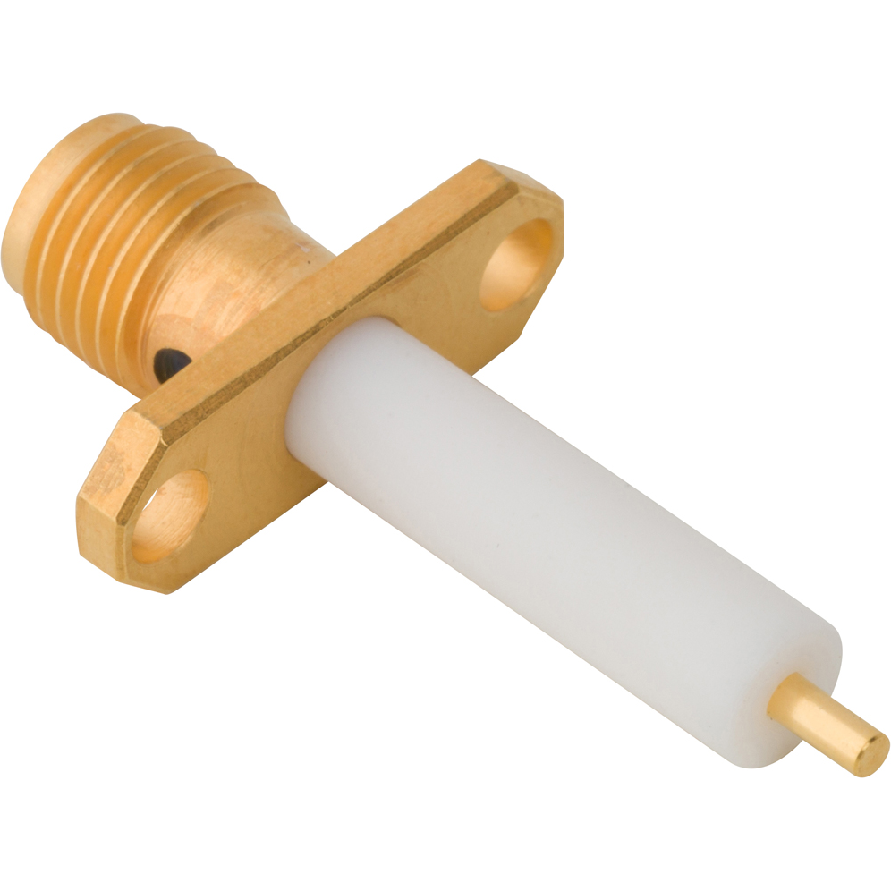 Amphenol RF-901-5GF705590AE RF-Steckverbinder Conn SMA 0Hz to 18GHz 50Ohm Solder Cup ST Flange Mount RCP Gold Single