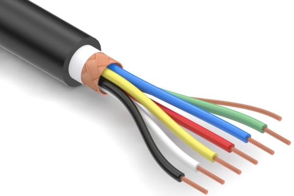 Tensility International-30-00672 Kabel, Mehrleiter Multi-Conductor Cable Braid Thermoplastic Elastomer 6Conductors 28AWG 4.9mm 300V Black