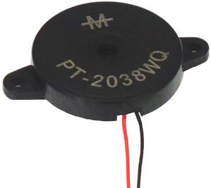 Mallory Sonalert Products-PT-2038WQ Audioanzeigen und -alarme Audio Indicator Piezo-External Drive 30Vp-p 5mA 5Vp-p 90dBA 3300Hz to 4300Hz Through Hole Pin Bulk