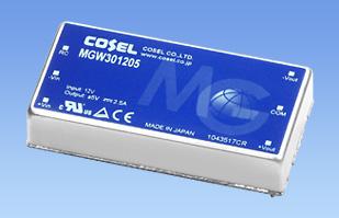 COSEL-MGW301212 Convertitore da DC a DC e modulo di regolazione della commutazione Module DC-DC 12VIN 2-OUT 12V/-12V/24V 1.25A 30W 6-Pin