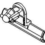 Cable Management, Clip Polypropylene Gray , hole diameter 6.1-6.6