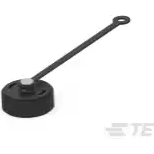 TE Connectivity-206903-2 Accessoires de raccordement Connector Accessories Sealing Cap Straight Neoprene Black Bag