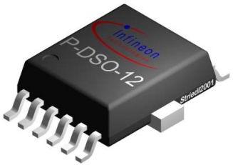 Infineon Technologies AG-BTS52462LAUMA1 电流限幅开关 Current Limit SW 2-IN 2-OUT -16V to 19V 6A 12-Pin DSO Automotive AEC-Q100