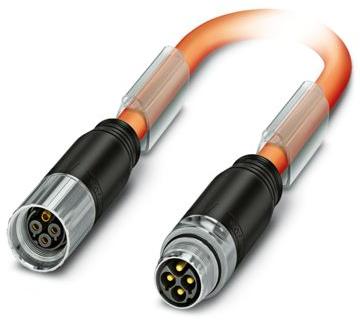 PHOENIX CONTACT-1619327 Assemblaggio cavo Altro Connector in molded plastic on both sides, length: 5 m, color of outer sheath: orange RAL 2003