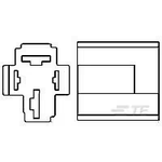 TE Connectivity-VCF7-1000 Relaissockel Relay Sockets Nylon Plug In Socket