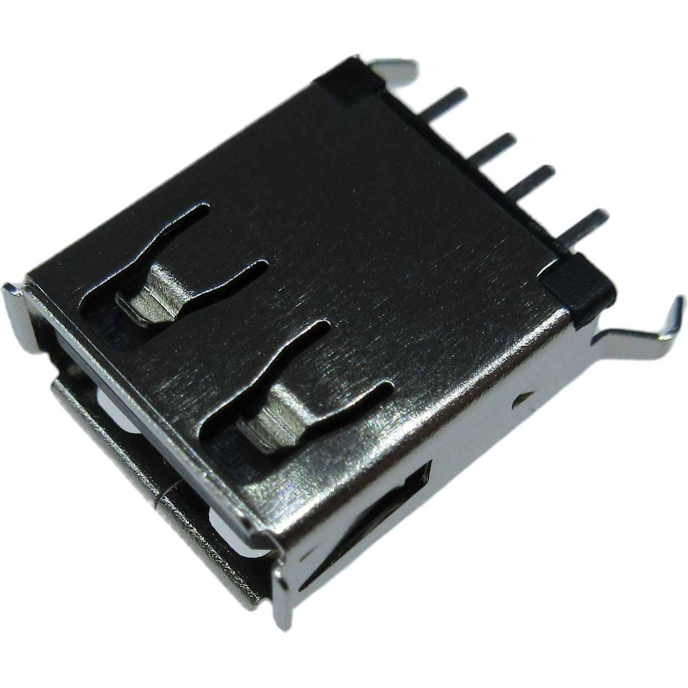 ADAM TECH-USB-A-S-VT-HT Connector USB USB Connector, Female, 4 Pos, Straight, Single Port