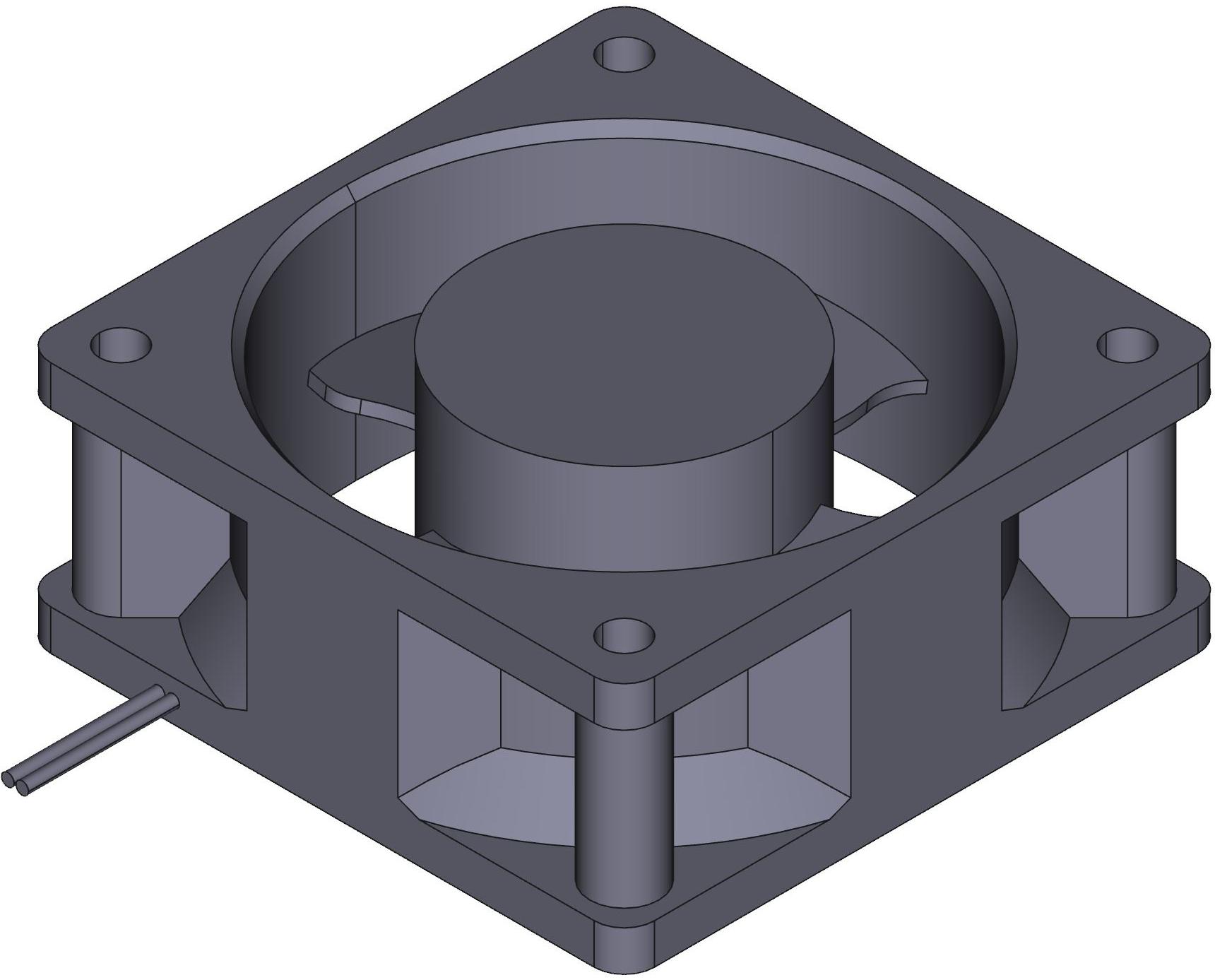 MinebeaMistumi – NMB Technologies-2410SB-04W-B59-B00 Gebläse und Lüfter DC Fan Axial Ball Bearing 12V 6V to 13.8V 23.3CFM 32dB 60 X 60 X 25mm