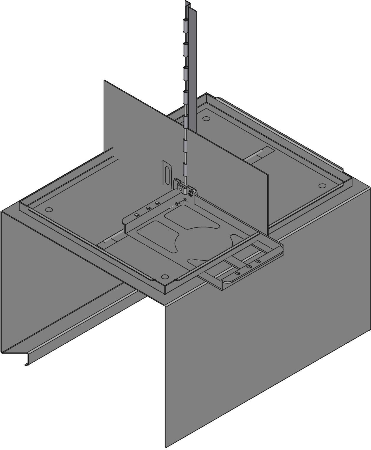 Hammond Manufacturing-1418C12  Steel Wall Mount Single Door Enclosure
