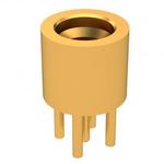 Radiall-R222426020 RF-Steckverbinder Conn SMP 0Hz to 40GHz 50Ohm Solder ST Thru-Hole RCP Gold Over Nickel