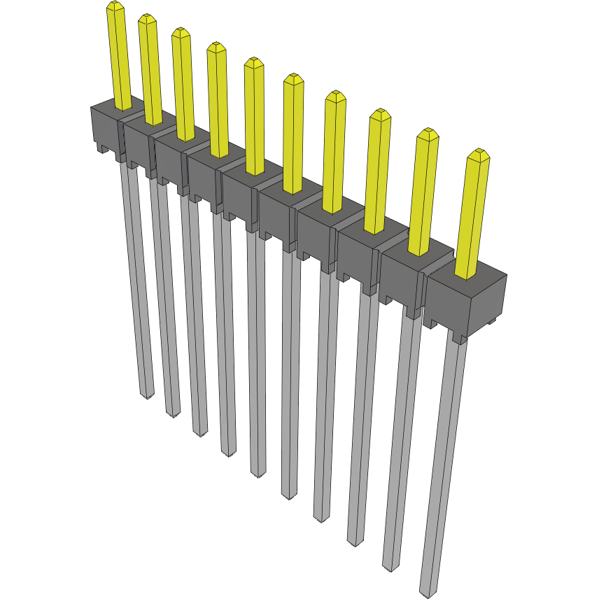 Samtec-HTSW-110-12-S-S Steckverbinderleisten und Leiterplattenbuchsen Conn Unshrouded Header HDR 10 POS 2.54mm Solder ST Top Entry Thru-Hole Bulk