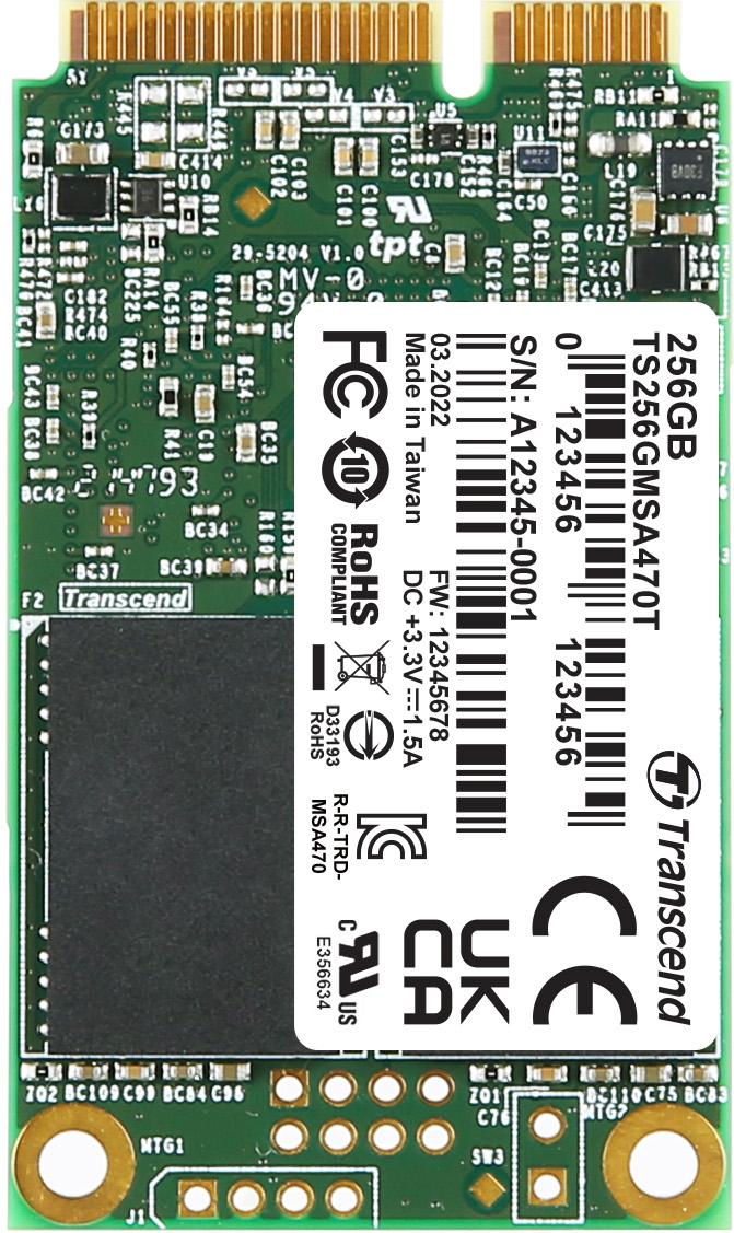 Transcend Information-TS256GMSA470T Solid State-Laufwerke Serial ATA Interface, mSATA SSD