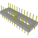 Conn DIP Adapter HDR 24 POS 2.54mm ST Thru-Hole Tube