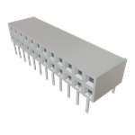 Conn Socket Strip SKT 24 POS 2.54mm Solder RA Side Entry Thru-Hole TIGER CLAW™ Tube