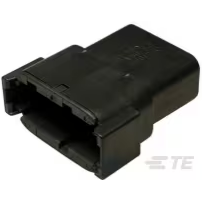 TE Connectivity-DTM04-12PB Connector Discrete Wire Housing Conn Housing RCP 12 POS 4.19mm Crimp ST Cable Mount Black Package