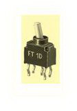 knitter-switch-FT1H Switch Toggle Switch Toggle Mom OFF ON SPDT Round Lever PC Pins 6A 250VAC 30VDC 0.4VA PC Mount