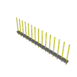 Conn Unshrouded Header HDR 15 POS 5.08mm Solder ST Top Entry Thru-Hole Bulk