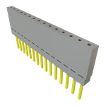 Conn Elevated Socket SKT 15 POS 2.54mm Solder ST Top Entry Thru-Hole Tube
