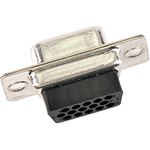 Conn D-Sub F 15 POS 1.98mm Crimp ST Panel Mount 15 Terminal 1 Port FCT Products Carton