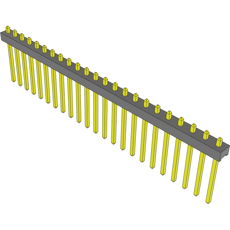 Samtec-MTMM-123-07-G-S-048 Connector Headers and PCB Receptacles Conn Unshrouded Header HDR 23 POS 2mm Solder ST Top Entry Thru-Hole Bulk