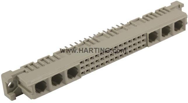 HARTING-09032426401 Steckverbinder, Mutterplatine DIN 41612 Connector, Wave Solder Connection