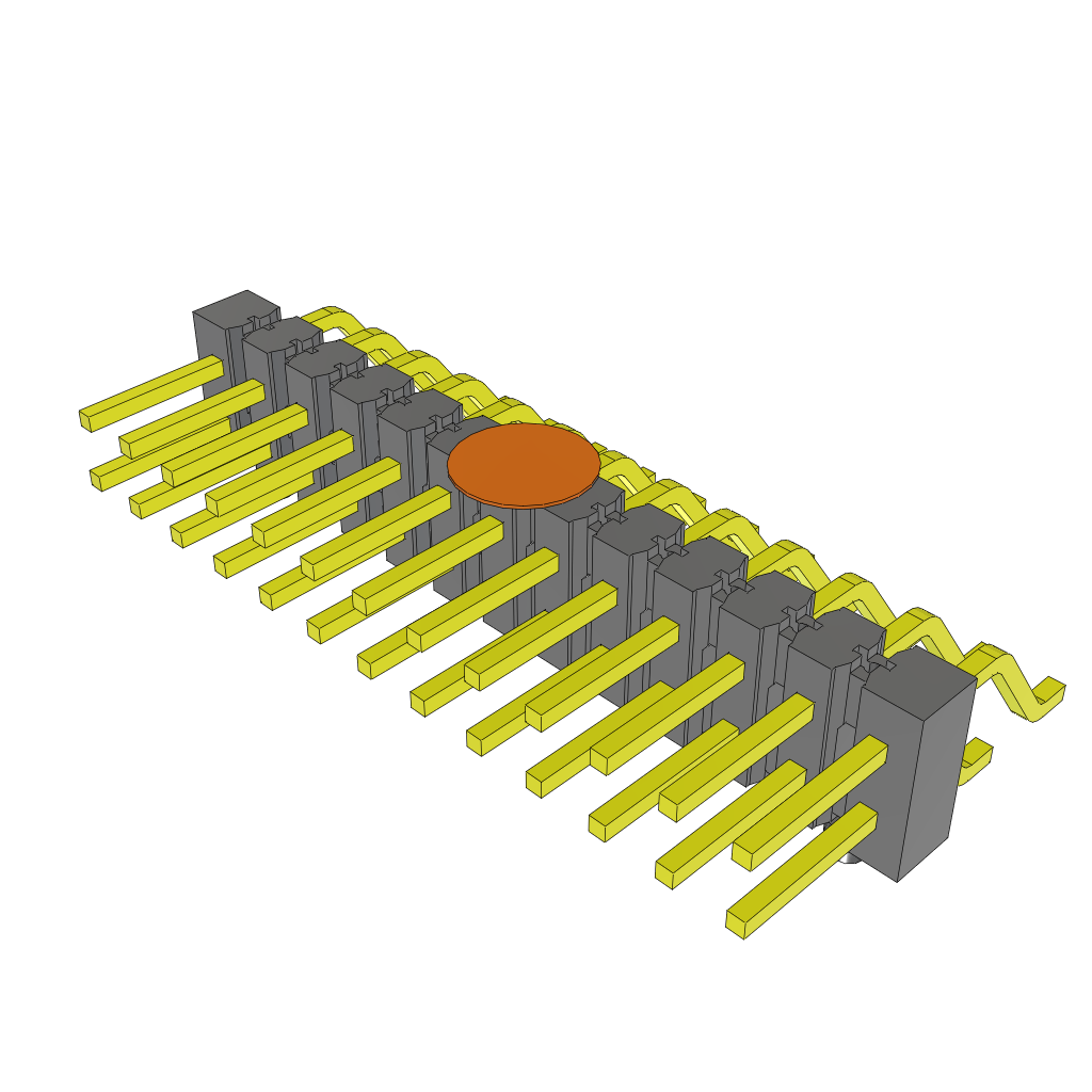 Samtec-TSM-113-01-T-DH-A-K-TR Connector Headers and PCB Receptacles Conn Unshrouded Header HDR 26 POS 2.54mm Solder RA Side Entry SMD T/R