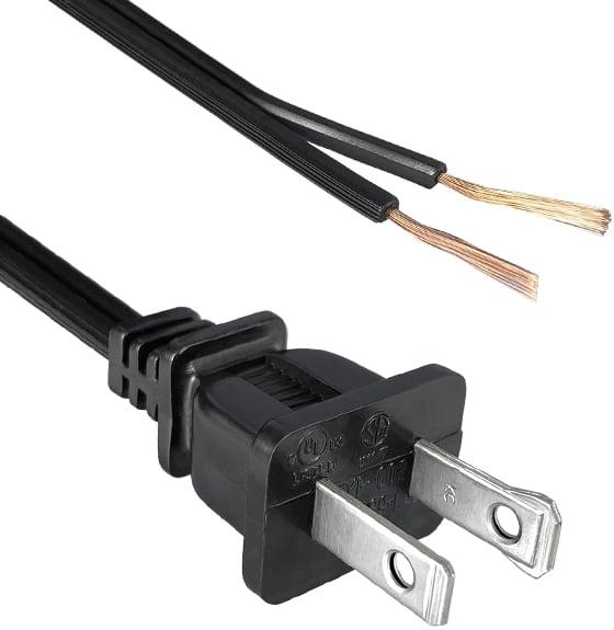 Qualtek Electronics-221002-01 Cable Assembly AC Power Cable Assembly AC Power 2.74m NEMA 1-15P 2 POS M 18AWG