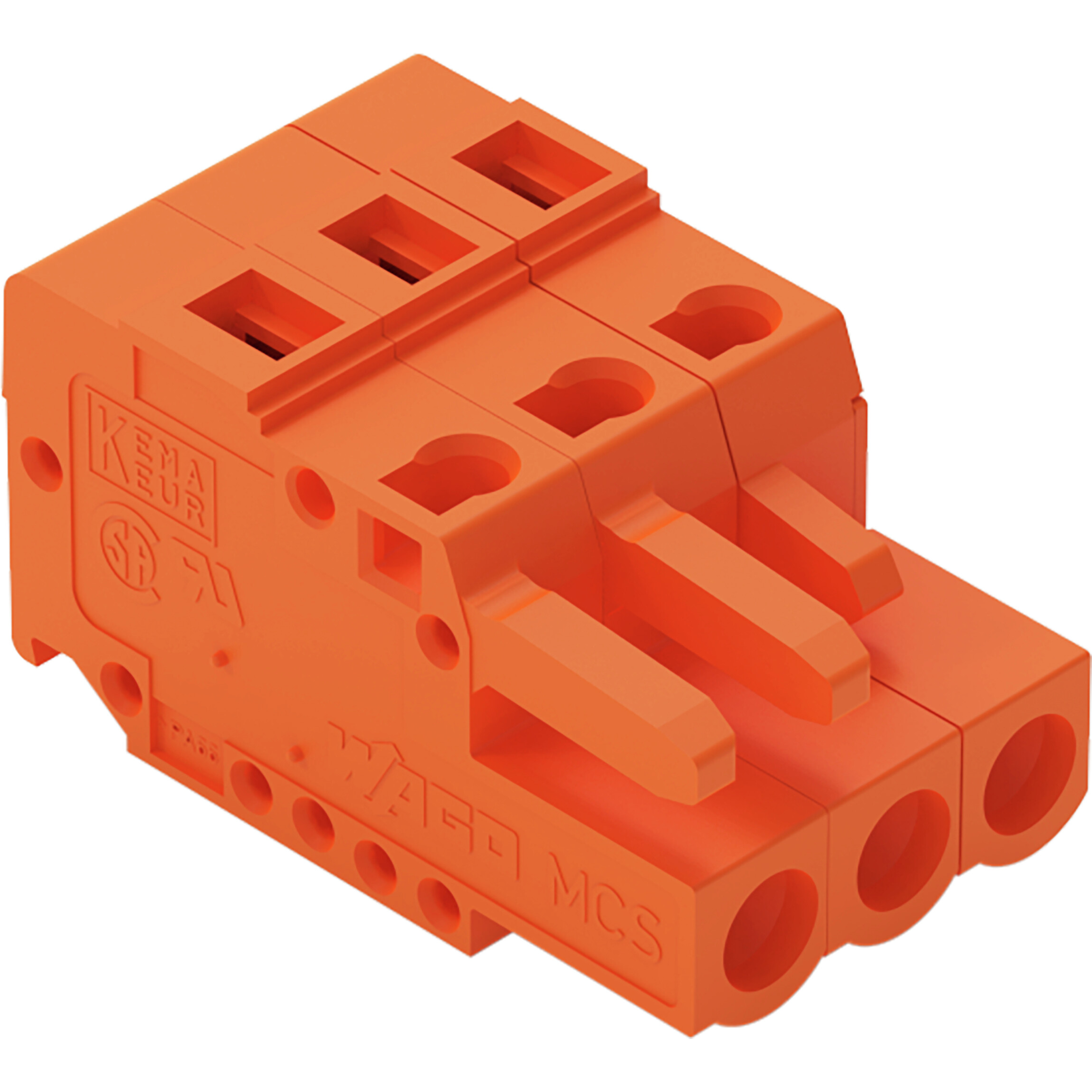 WAGO-231-303/102-000 Blocchi terminali connettore 1-Conductor Female Plug, with integrated end plate, 2.5 mm2, Pin spacing 5.08 mm, 3-pole