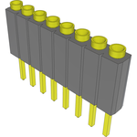 Conn Socket Strip SKT 8 POS 2.54mm Solder ST Top Entry Thru-Hole Bulk