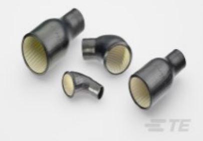 TE Connectivity-EK7273-000 Thermo-rétraction Heat Shrink Molded Boot ST Modified Elastomer Black Dual