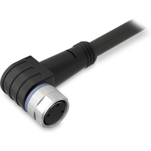 WAGO-756-5102/030-050 Andere Kabelbaugruppen Sensor/Actuator Cable, fitted on one end, 3-Pole, M8 Socket, Angled, one free cable end, 5 m