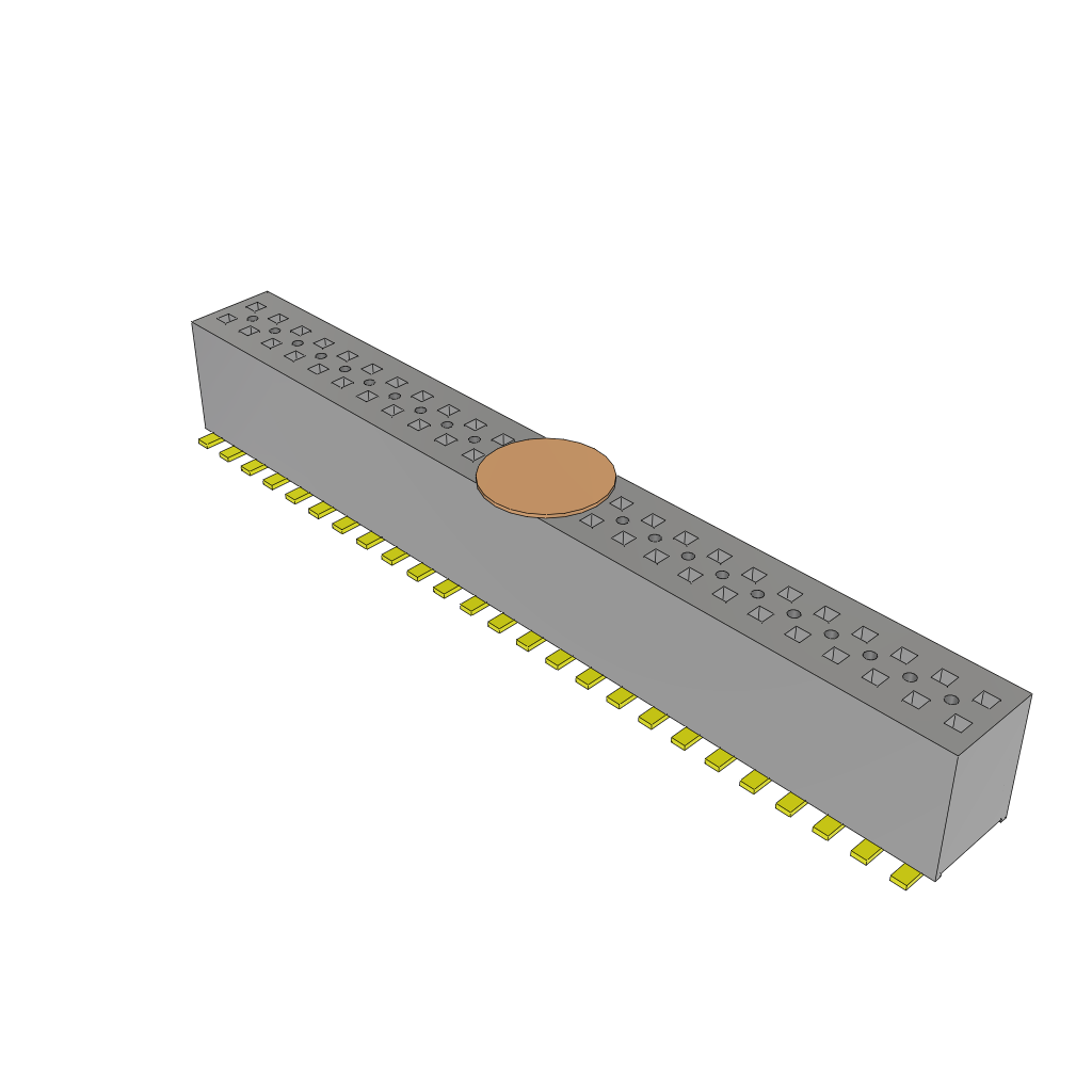 Samtec-FLE-125-01-G-DV-A-K-TR Steckverbinderleisten und Leiterplattenbuchsen Conn Socket Strip SKT 50 POS 1.27mm Solder ST Top Entry SMD T/R