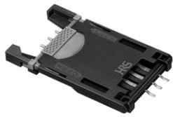 Hirose Electric-ID1A-6S-2.54SF(81) Tarjeta de memoria del conector Conn SIM Card SKT 6 POS 2.54mm Solder ST SMD 1A