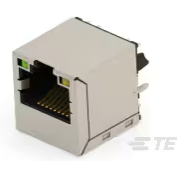 TE Connectivity-5-2301995-4 Steckverbinder, Telefon und Telekommunikation Conn RJ-45 RCP 8 POS 1.27mm Solder ST Thru-Hole 14 Terminal 1 Port Cat 5e Tray