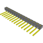 Conn Unshrouded Header HDR 15 POS 2.54mm Solder RA Side Entry Thru-Hole Bulk