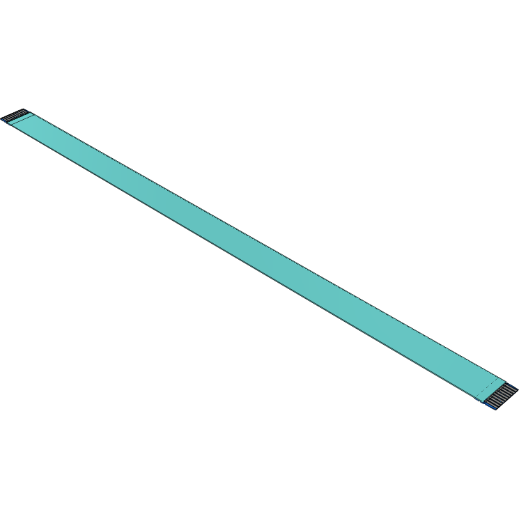 Samtec-FJ-10-D-08.25-4 Flachband Kabelbaugruppen Cable Assembly 0.2m 1mm 10 to 10POS FFC to FFC Bulk